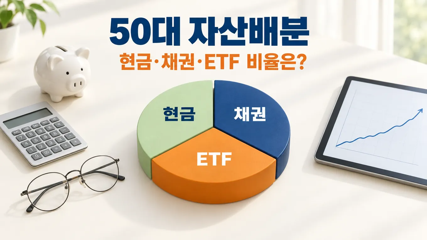 50대 자산배분, 현금·채권·ETF 비율은 얼마가 좋을까? 2026년 금리 3% 시대에 다시 점검해봤습니다